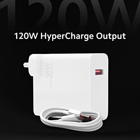 MI 120W HyperCharge Adapter and Cable For Redmi Devices