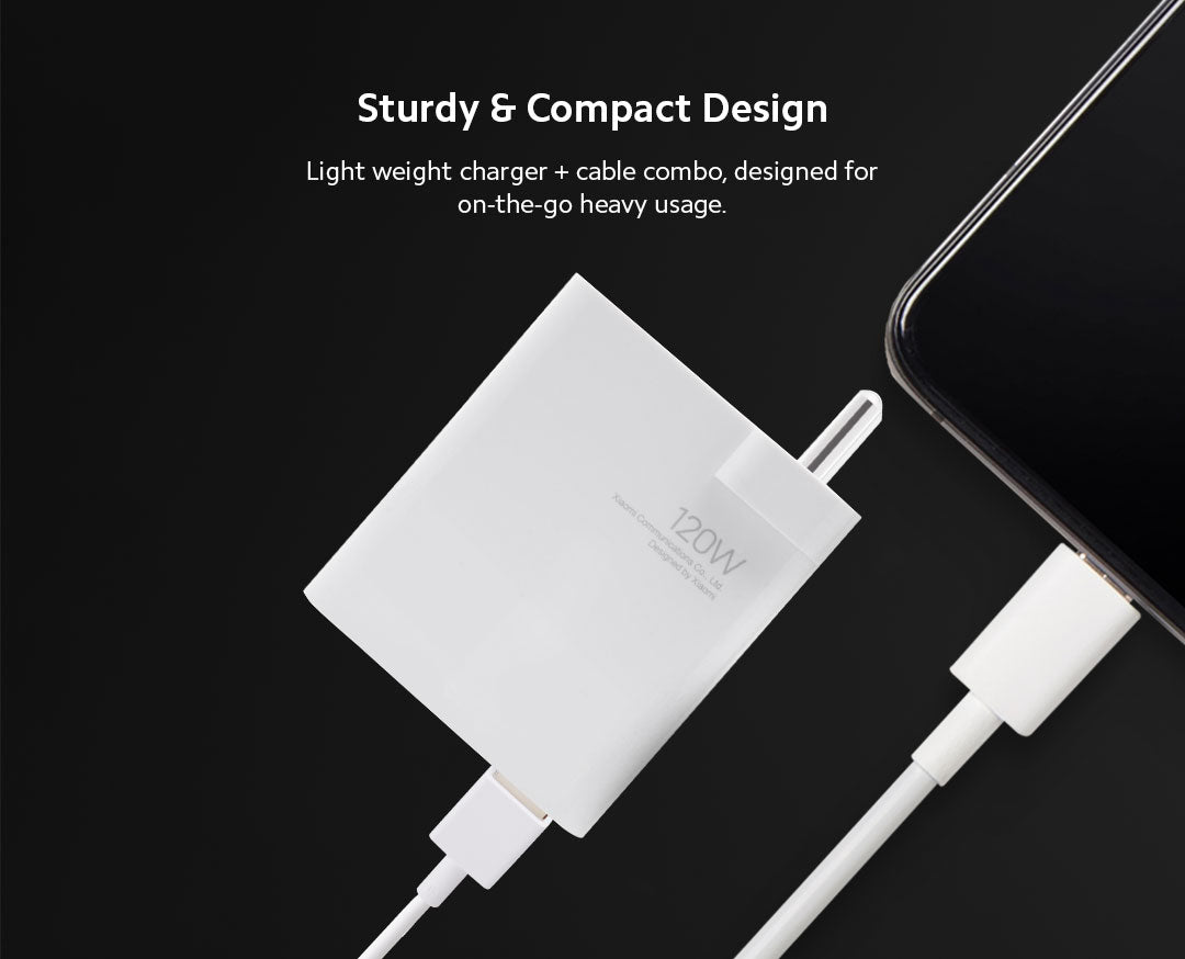 MI 120W HyperCharge Adapter For Redmi Devices