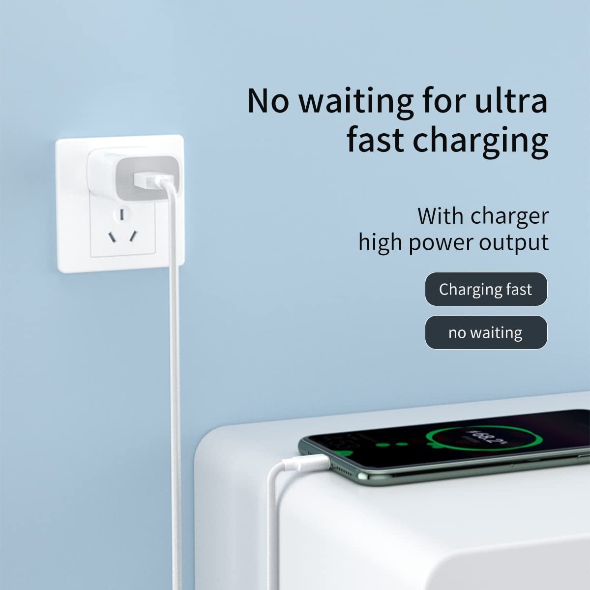 MI 27W SonicCharge Superfast Charger and Cable For Redmi Devices