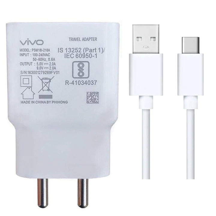 Vivo 18W Dual Engine Adapter With Type C Cable