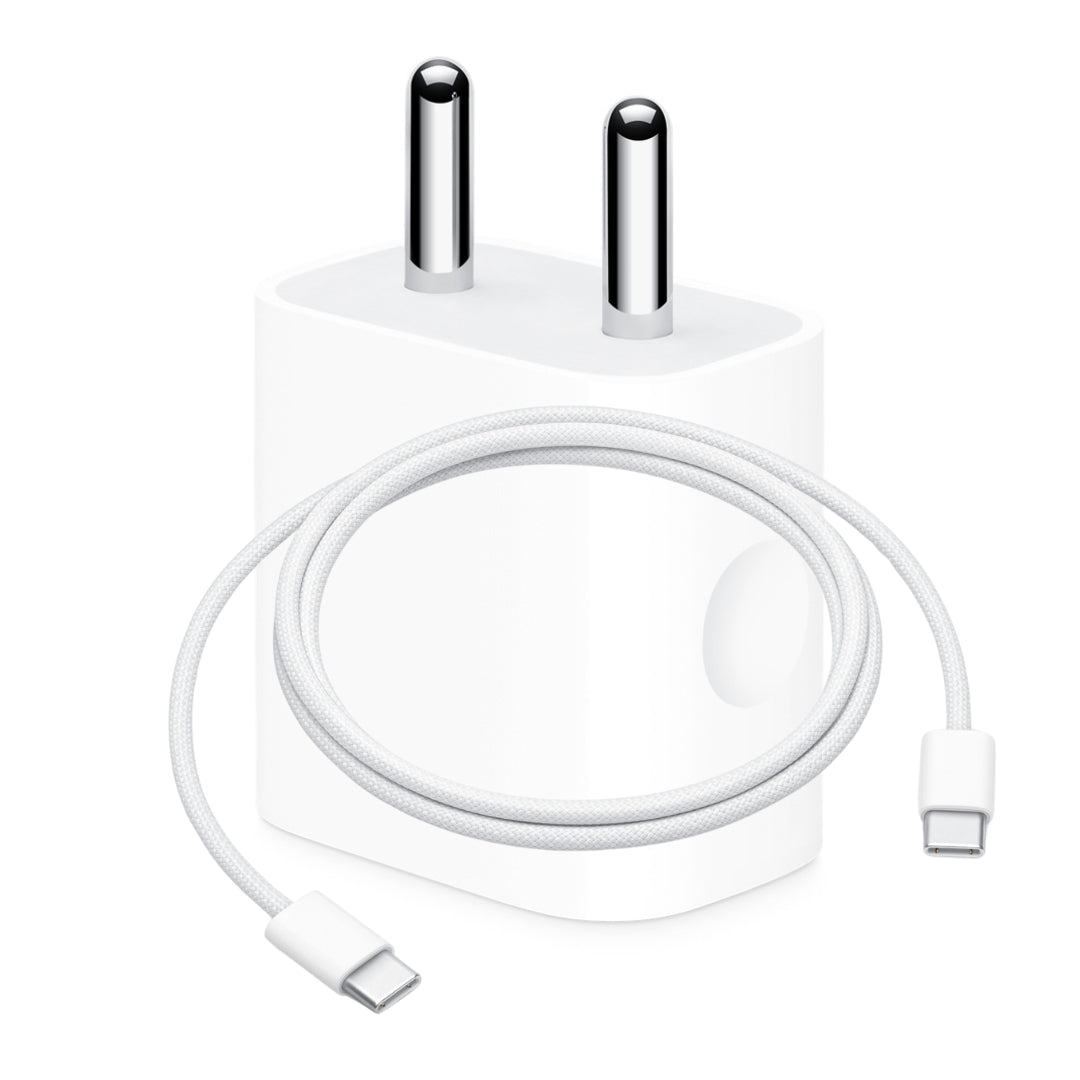 Apple 20W USB-C Charger For iPhone 16 Series (Adapter With Braided Cable)