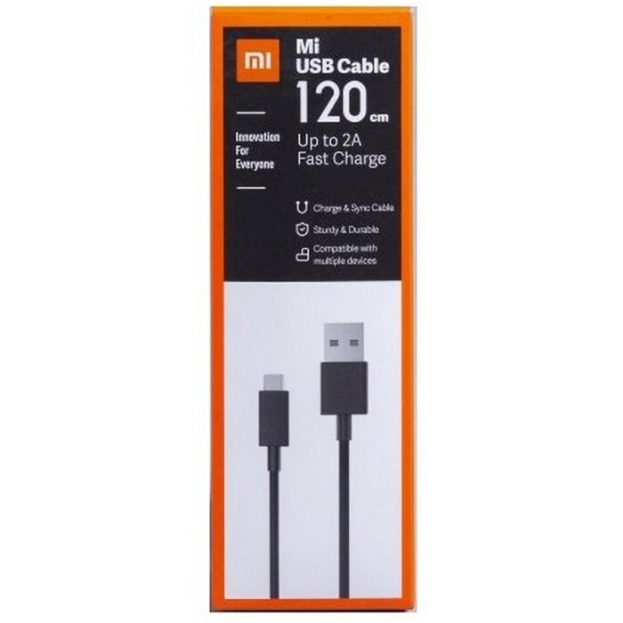 MI Fast Charge Micro USB Cable Black For Redmi Devices