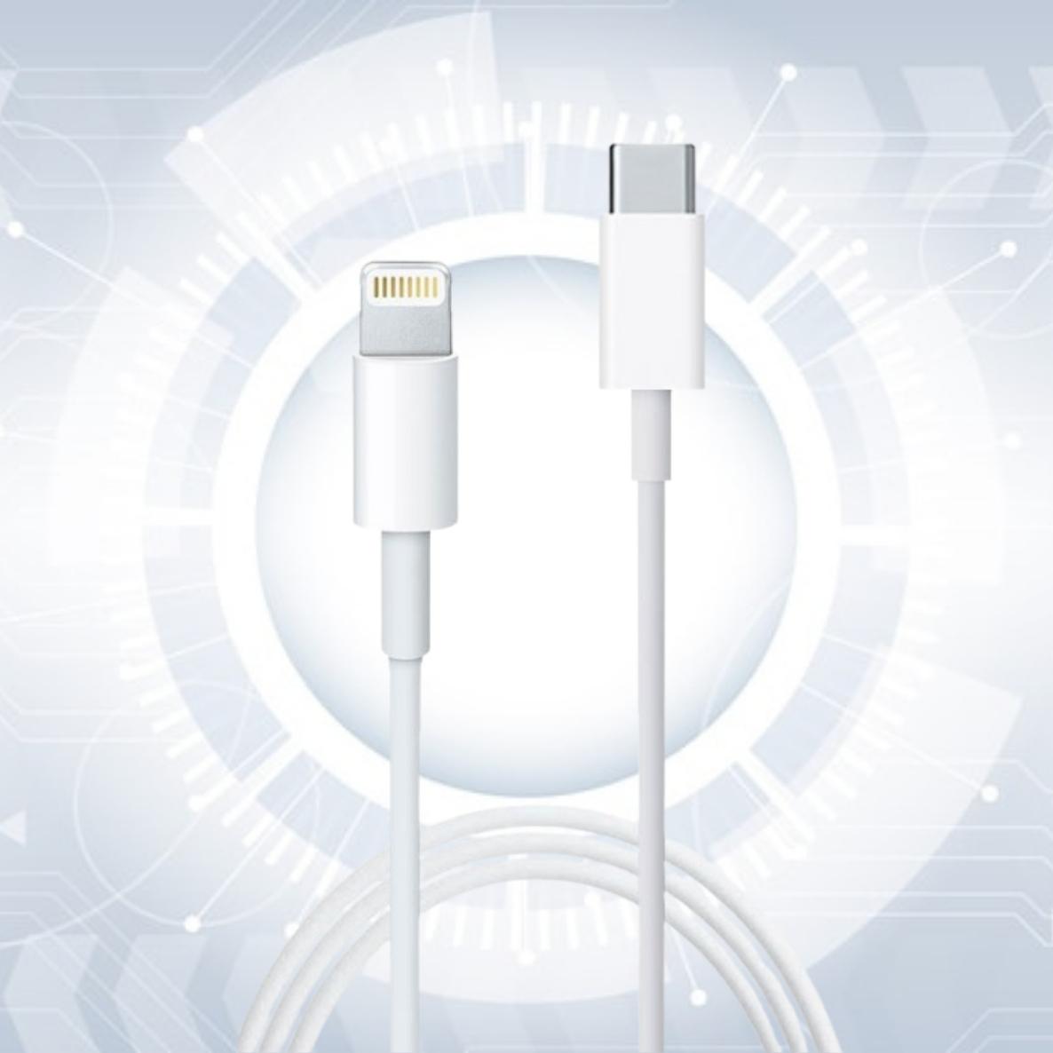 3 in 1 Combo - Apple iPhone 2OW Power Adapter + iPhone USB-C to Lightning Data Sync Cable + iPhone MagSafe 20W Wireless Charger
