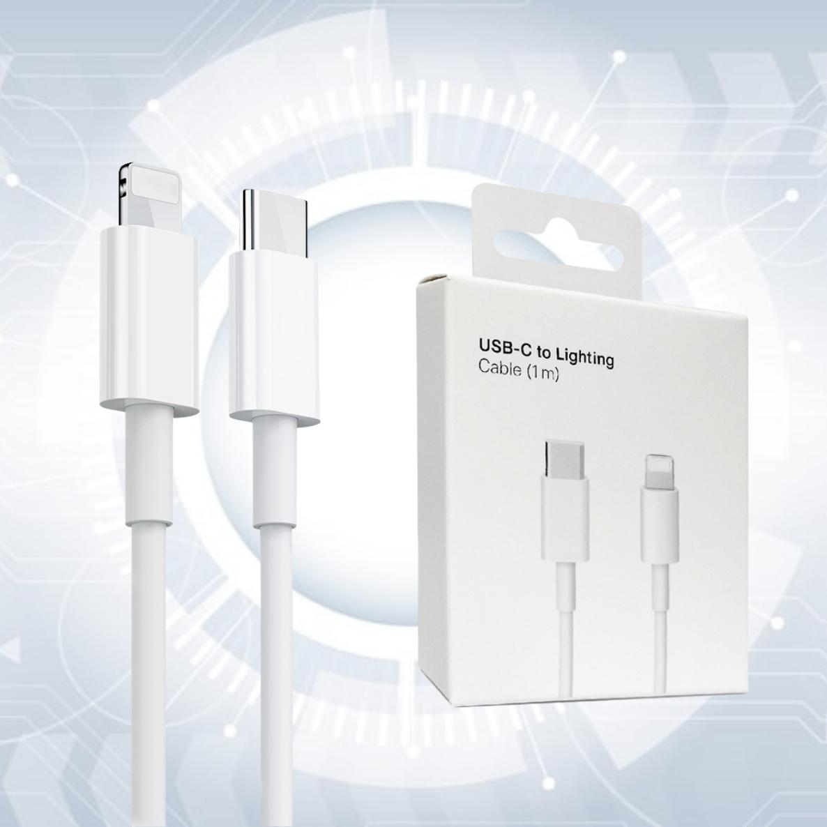 3 in 1 Combo - Apple iPhone 2OW Power Adapter + iPhone USB-C to Lightning Data Sync Cable + iPhone MagSafe 20W Wireless Charger