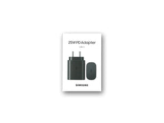 25W Super Fast Charging Mobile Charger with C to C Cable For Samsung Phone Black